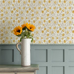 Abstract Beige Wallpaper - Elai  1.4m Wide Width Wallpaper (By The Metre) Stone Voyage Maison