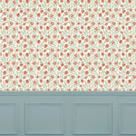 Abstract Orange Wallpaper - Elai  1.4m Wide Width Wallpaper (By The Metre) Terracotta Voyage Maison