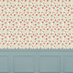 Abstract Orange Wallpaper - Elai  1.4m Wide Width Wallpaper (By The Metre) Terracotta Voyage Maison