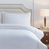 Plain Cream Bedding - Elara Embroidered 100% Cotton Duvet Cover Set Champagne Paoletti