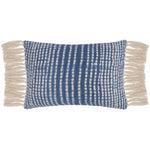 Geometric Blue Cushions - Elford Printed Cushion Cover Cobalt Voyage Maison