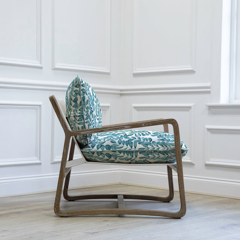 Additions Elias Solid Wood Rowan Chair in Aqua