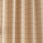 furn. Ellis Windowpane Check Eyelet Curtains in Natural