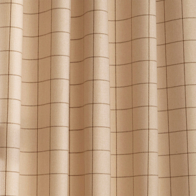 furn. Ellis Windowpane Check Eyelet Curtains in Natural