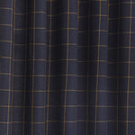 furn. Ellis Windowpane Check Eyelet Curtains in Navy