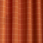 Ellis Windowpane Check Eyelet Curtains Burnt Orange