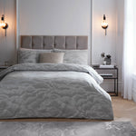 Bedding - Ellora  Duvet Cover Set Silver Paoletti