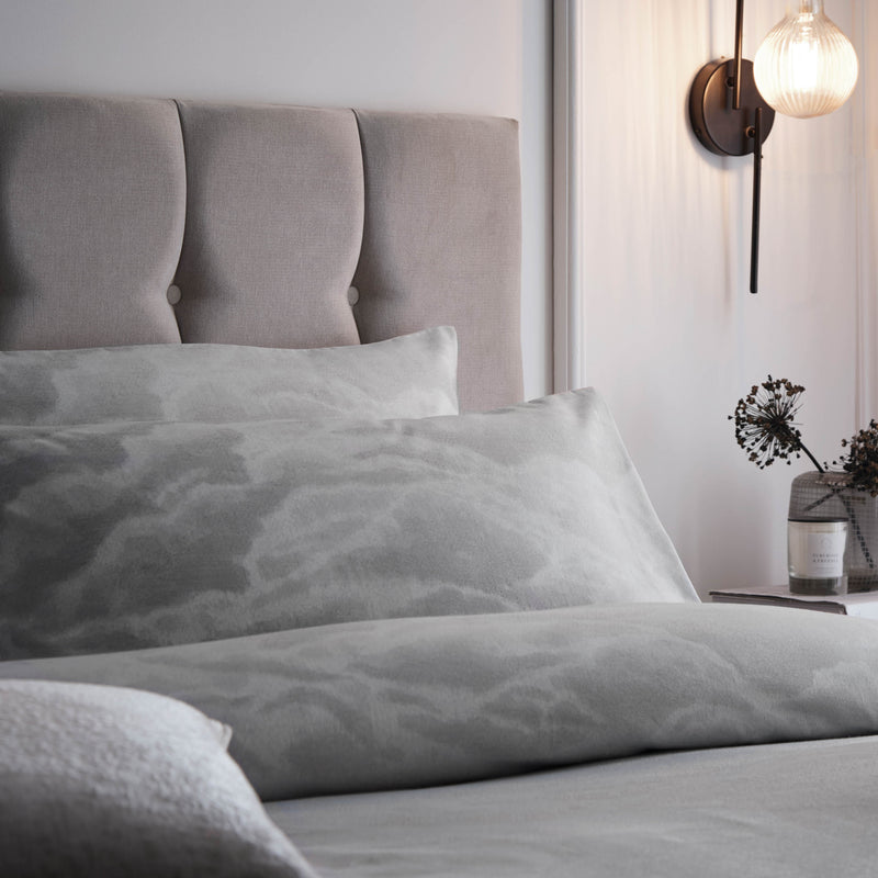  Bedding - Ellora  Duvet Cover Set Silver Paoletti