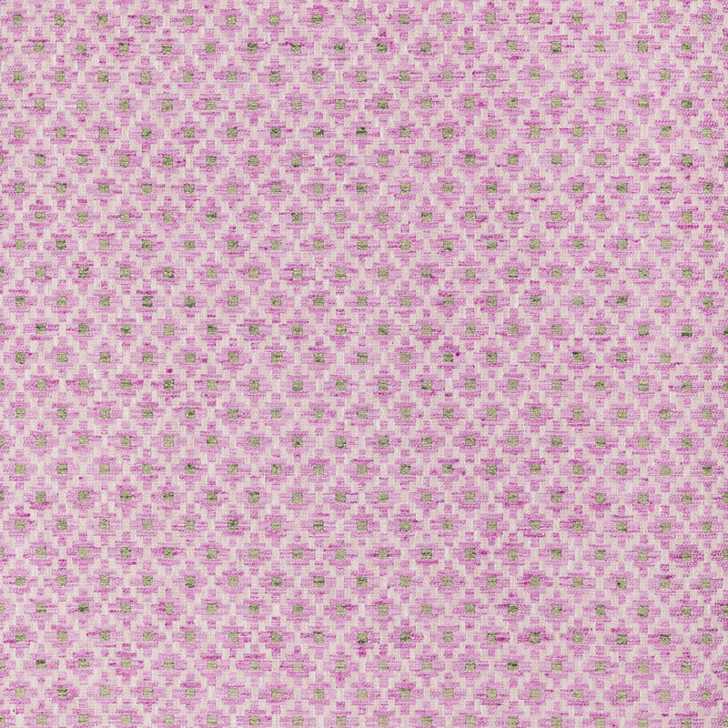 Geometric Pink Fabric - Elmore Woven Jacquard Fabric Blossom Voyage Maison