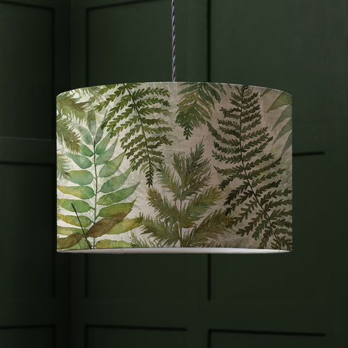 Floral Green Lighting - Elowen Eva Printed Lamp Shade Linen Voyage Maison