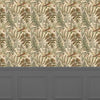 Floral Brown Wallpaper - Elowen  1.4m Wide Width Wallpaper (By The Metre) Mulberry Voyage Maison