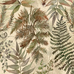 Floral Brown Wallpaper - Elowen  1.4m Wide Width Wallpaper (By The Metre) Mulberry Voyage Maison