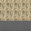 Floral Brown Wallpaper - Elowen  1.4m Wide Width Wallpaper (By The Metre) Mulberry Voyage Maison