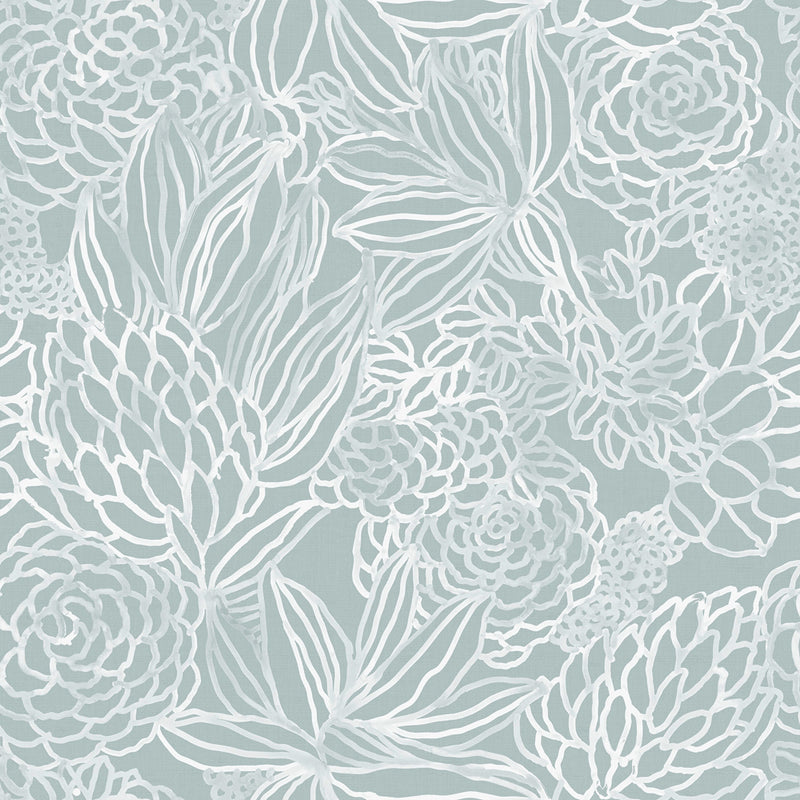 Elstow Wallpaper Sample Duck Egg