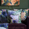 Marie Burke Elva Printed Cushion Cover in Damson