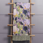 Marie Burke Elva Printed Throw in Damson