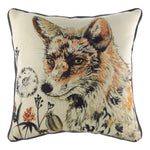 Evans Lichfield Elwood Fox Cushion Cover in Ecru