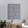 Floral Purple Wall Art - Elysium Storm Framed Canvas Stone Voyage Maison