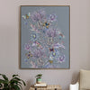 Floral Purple Wall Art - Elysium Storm Framed Canvas Stone Voyage Maison