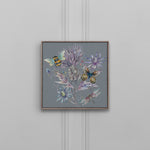 Floral Purple Wall Art - Elysium Storm Framed Canvas Stone Voyage Maison