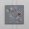 Floral Purple Wall Art - Elysium Storm Framed Canvas Stone Voyage Maison