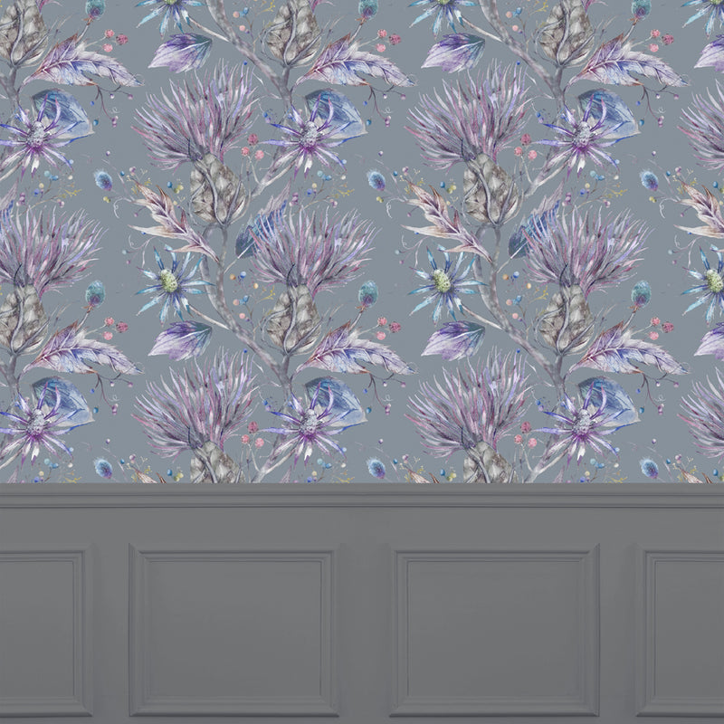 Voyage Maison Elysium 1.4m Wide Width Wallpaper in Storm