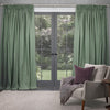 Voyage Maison Emilio Woven Pencil Pleat Curtains in Clover