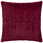 Plain Red Cushions - Empress Faux Fur Cushion Cover Ruby Paoletti