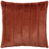 Plain Orange Cushions - Empress Faux Fur Cushion Cover Rust Paoletti