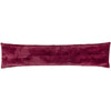 Paoletti Empress Faux Fur Draught Excluder in Ruby