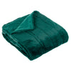 Plain Green Throws - Empress Faux Fur Throw Emerald Paoletti