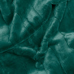 Plain Green Throws - Empress Faux Fur Throw Emerald Paoletti