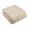 Plain Beige Throws  - Empress Faux Fur Throw Oatmeal Paoletti