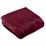 Plain Red Throws - Empress Faux Fur Throw Ruby Paoletti