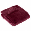 Plain Red Throws - Empress Faux Fur Throw Ruby Paoletti