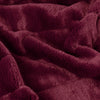 Plain Red Throws - Empress Faux Fur Throw Ruby Paoletti