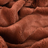 Plain Orange Throws - Empress Faux Fur Throw Rust Paoletti