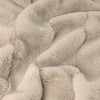 Plain Beige Throws  - Empress Faux Fur Throw Oatmeal Paoletti