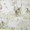 Voyage Maison Enchanted Forest Printed Oil Cloth Fabric (By The Metre) in Natural Cream