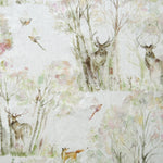 Animal Cream Fabric - Enchanted Forest Printed Oil Cloth Fabric Natural Voyage Maison