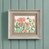 Floral Orange Wall Art - Enchanting Thistle  Framed Print Birch/Marigold Voyage Maison