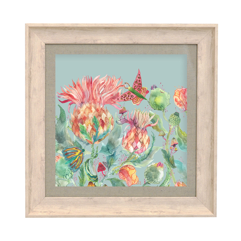 Voyage Maison Enchanting Thistle Framed Print in Birch