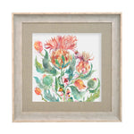 Floral Orange Wall Art - Enchanting Thistle  Framed Print Birch/Marigold Voyage Maison