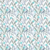 Voyage Maison Enso Printed Cotton Fabric in Aqua