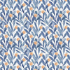 Voyage Maison Enso Printed Cotton Fabric in Cobalt