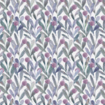 Voyage Maison Enso Printed Cotton Fabric in Violet