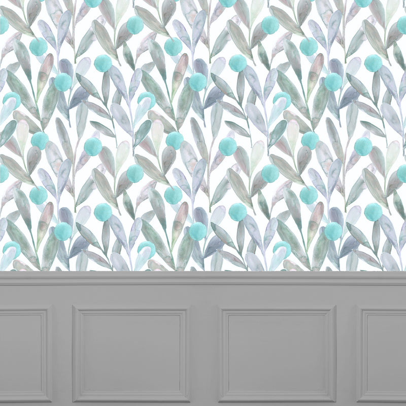 Voyage Maison Enso 1.4m Wide Width Wallpaper in Aqua