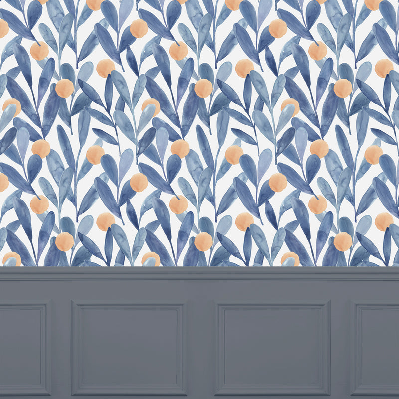 Voyage Maison Enso 1.4m Wide Width Wallpaper in Cobalt