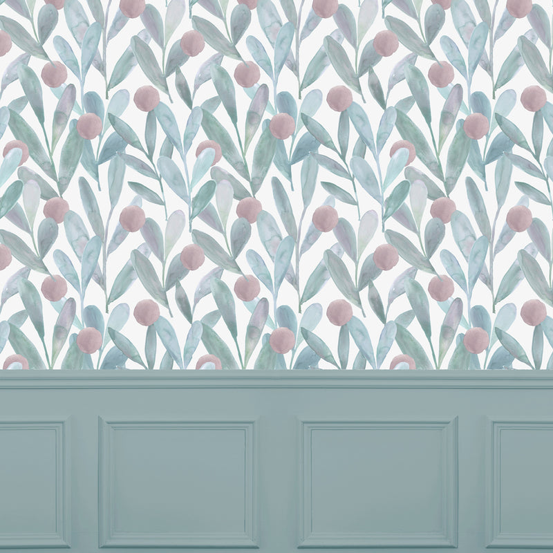 Voyage Maison Enso 1.4m Wide Width Wallpaper in Mauve