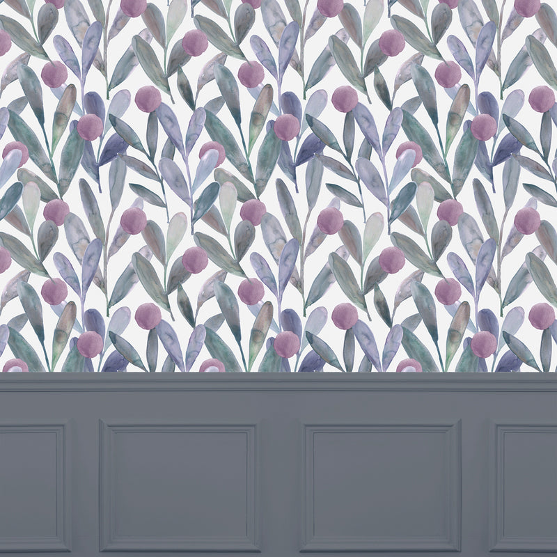 Voyage Maison Enso 1.4m Wide Width Wallpaper in Violet